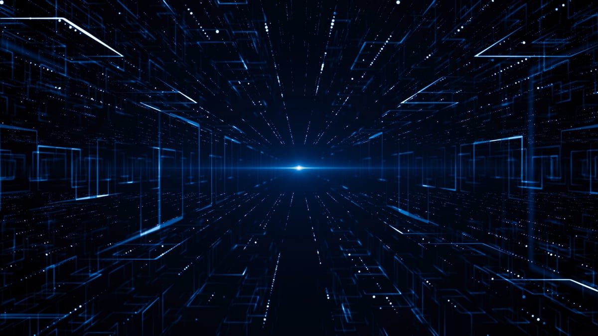 Business corporate technology AI abstract background