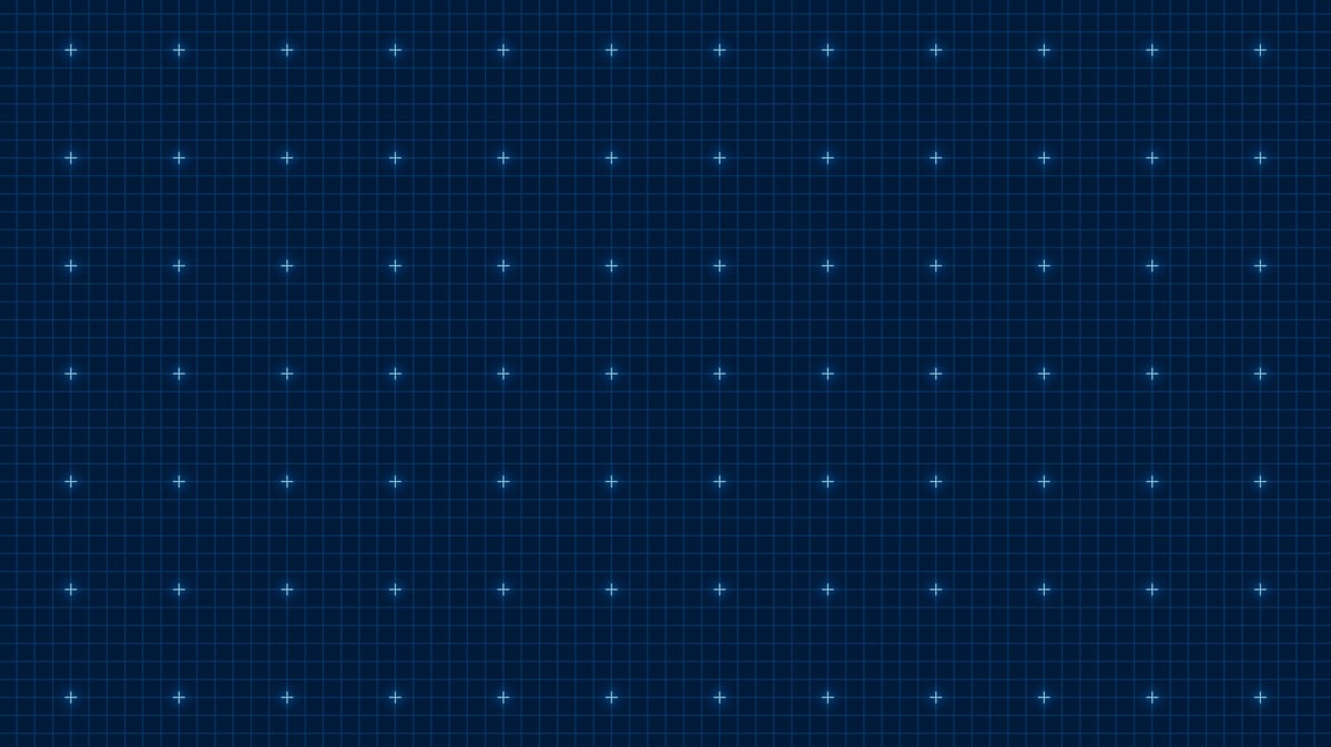 Blue neon grid blueprint pattern for technology display
